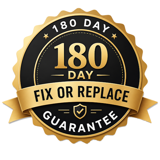 180 Day Fix or Replace Guarantee badge